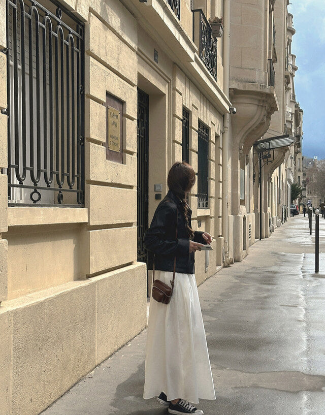 Aveline Cropped Leather Blazer | Black Friday 35% Korting