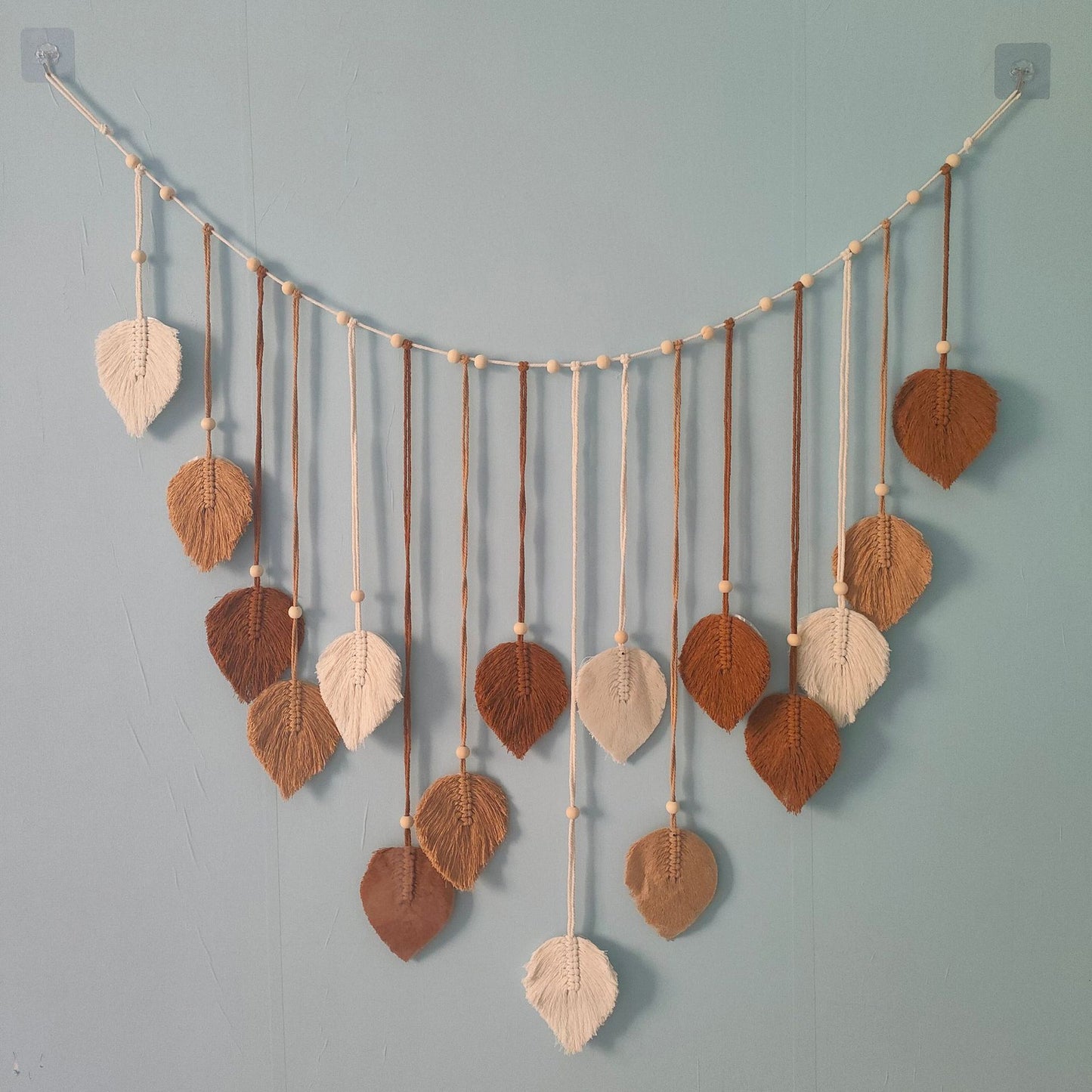 Boho Wandkleed met Bladontwerp | Handgemaakt | Black Friday 55% Korting