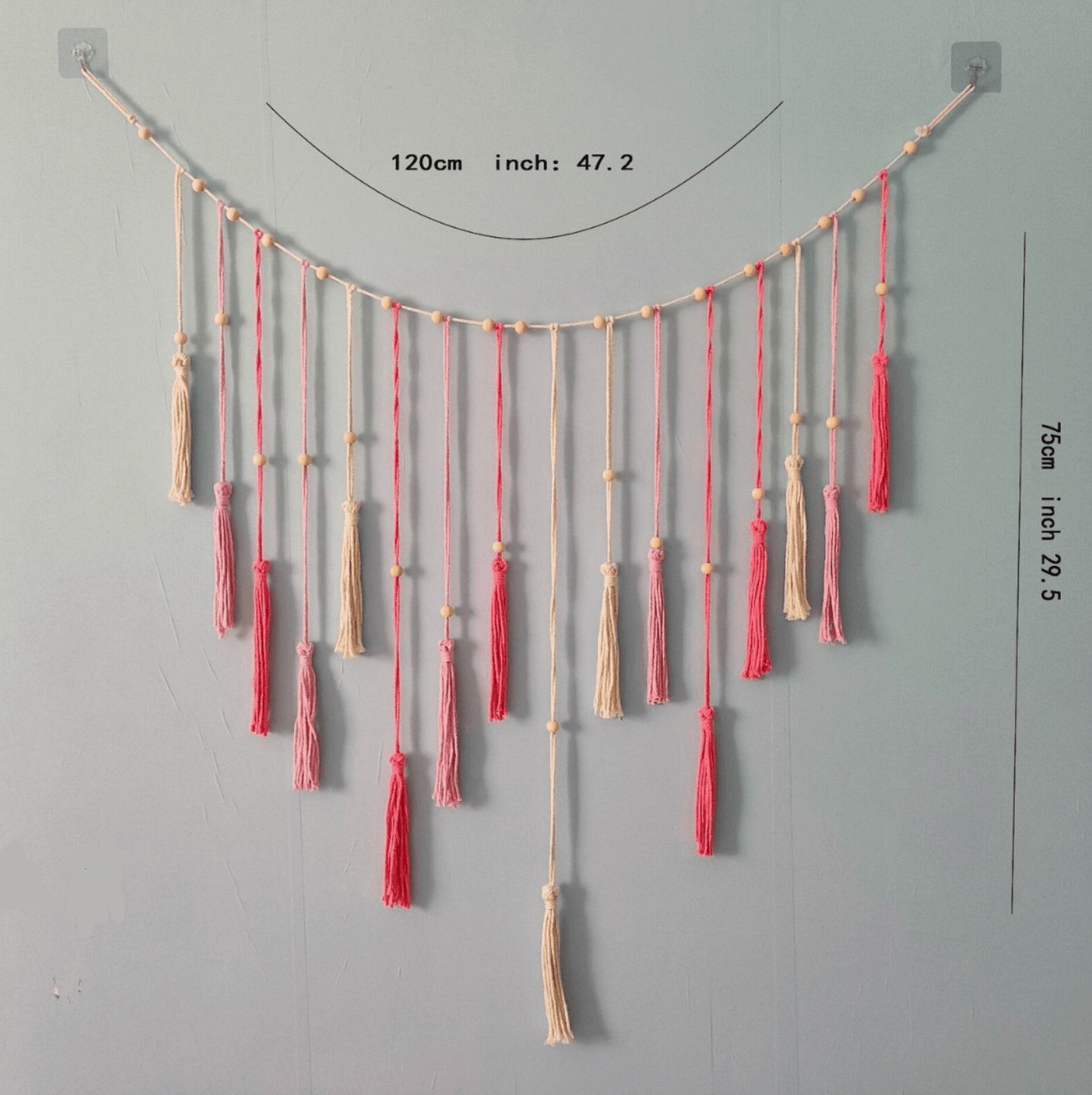 Boho Wandkleed met Bladontwerp | Handgemaakt | Black Friday 55% Korting